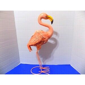 NEW Metal Flamingo Statue Figurine Home Decor Florida Souvenir